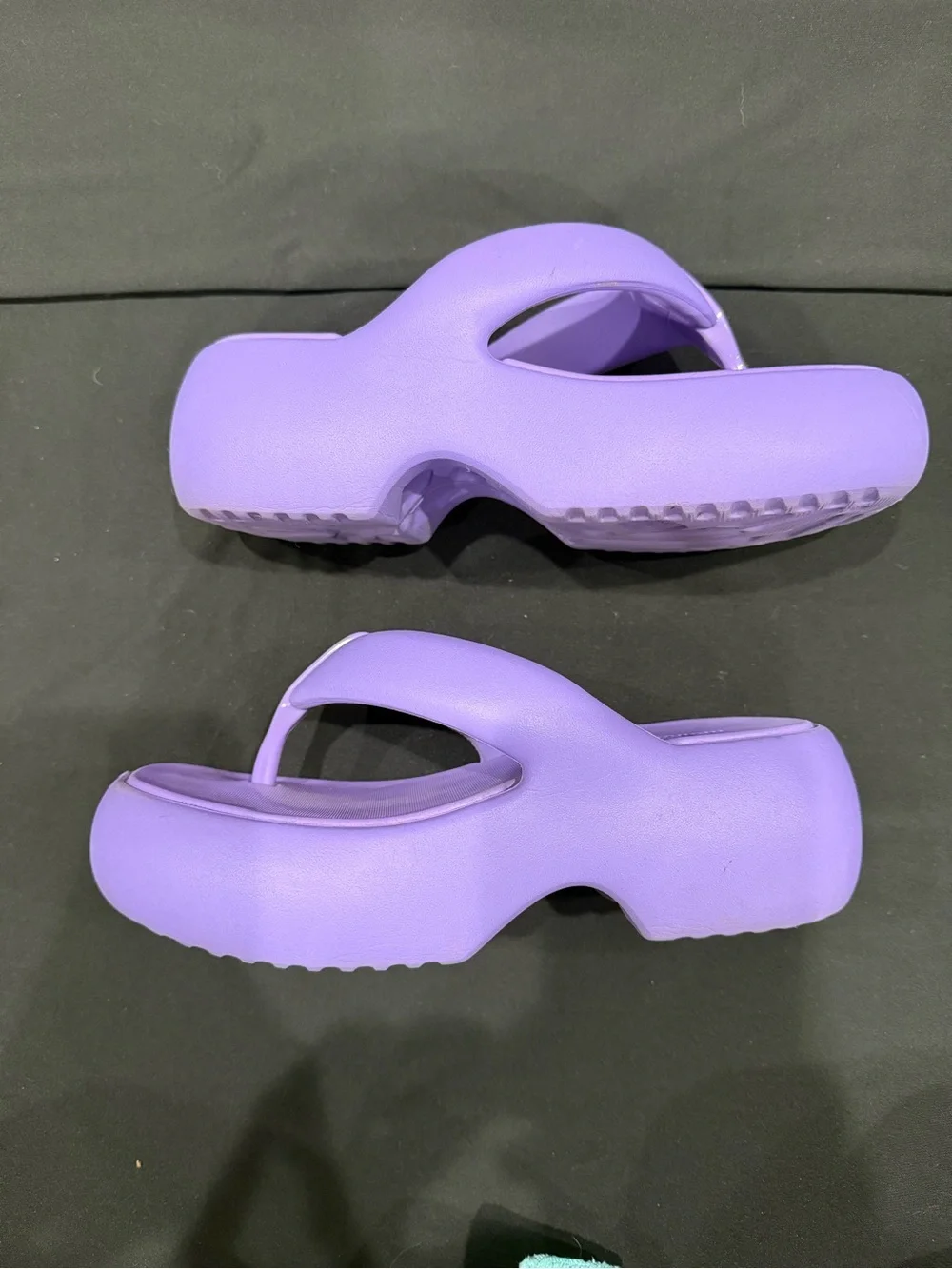 Melissa Lavender Platform Flip Flops | US 5 | Worn Once